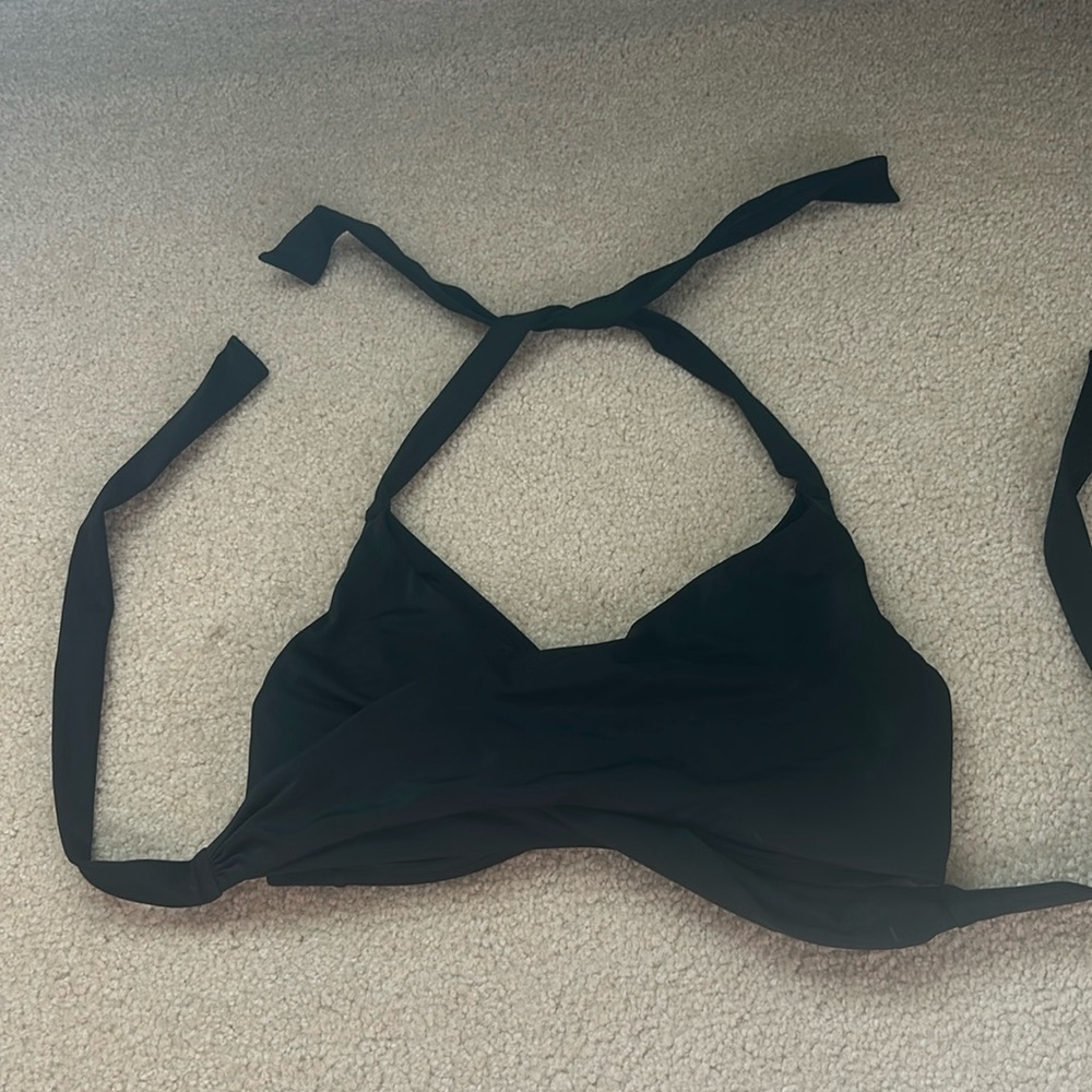 Black Athleta Swim top